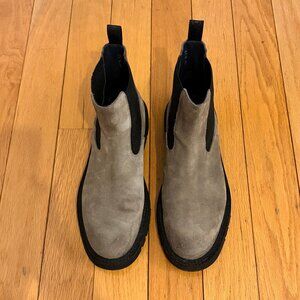SEBOY'S Chelsea Ankle Boots Grey Khaki US 9 EU 42 Italy MSRP 430